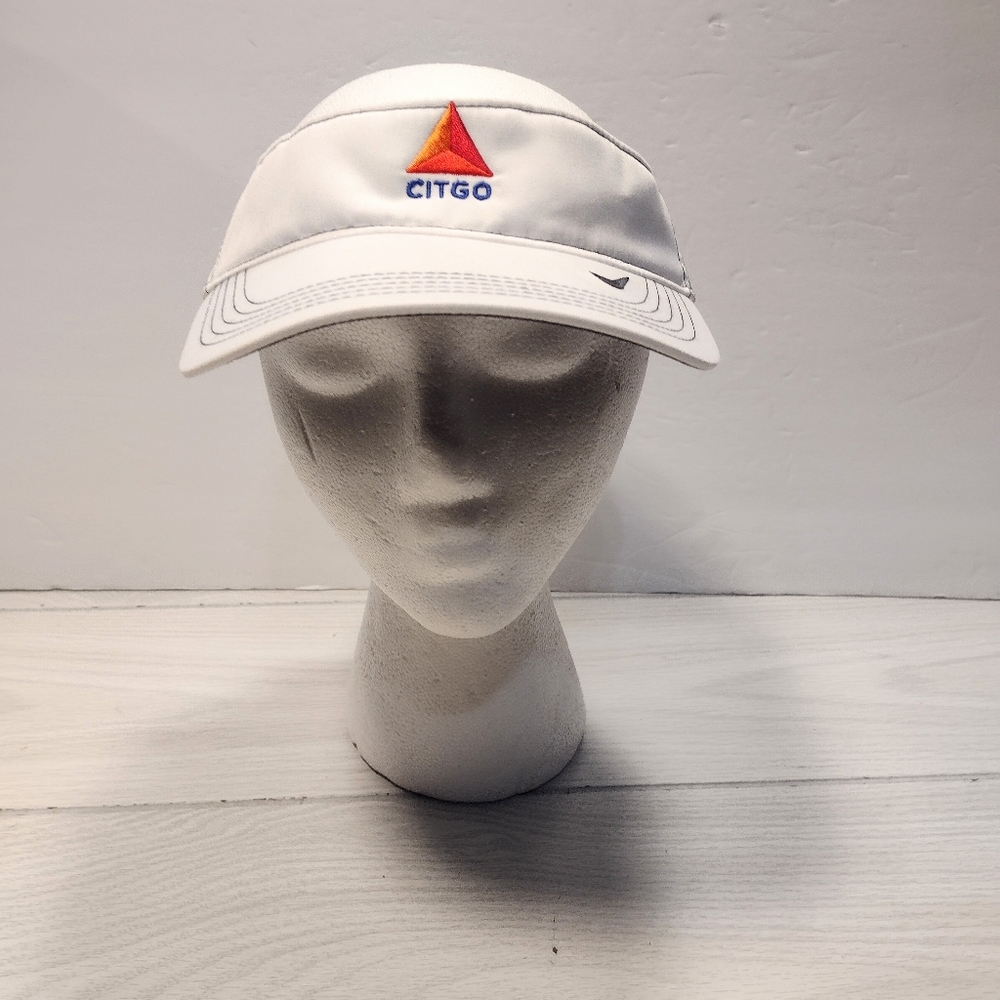 Citgo Nike Golf Visor Hat Cap White.